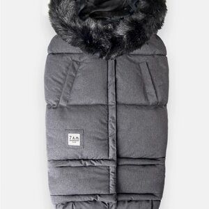 7 A.M. Enfant Gray Kids Stroller Footmuff